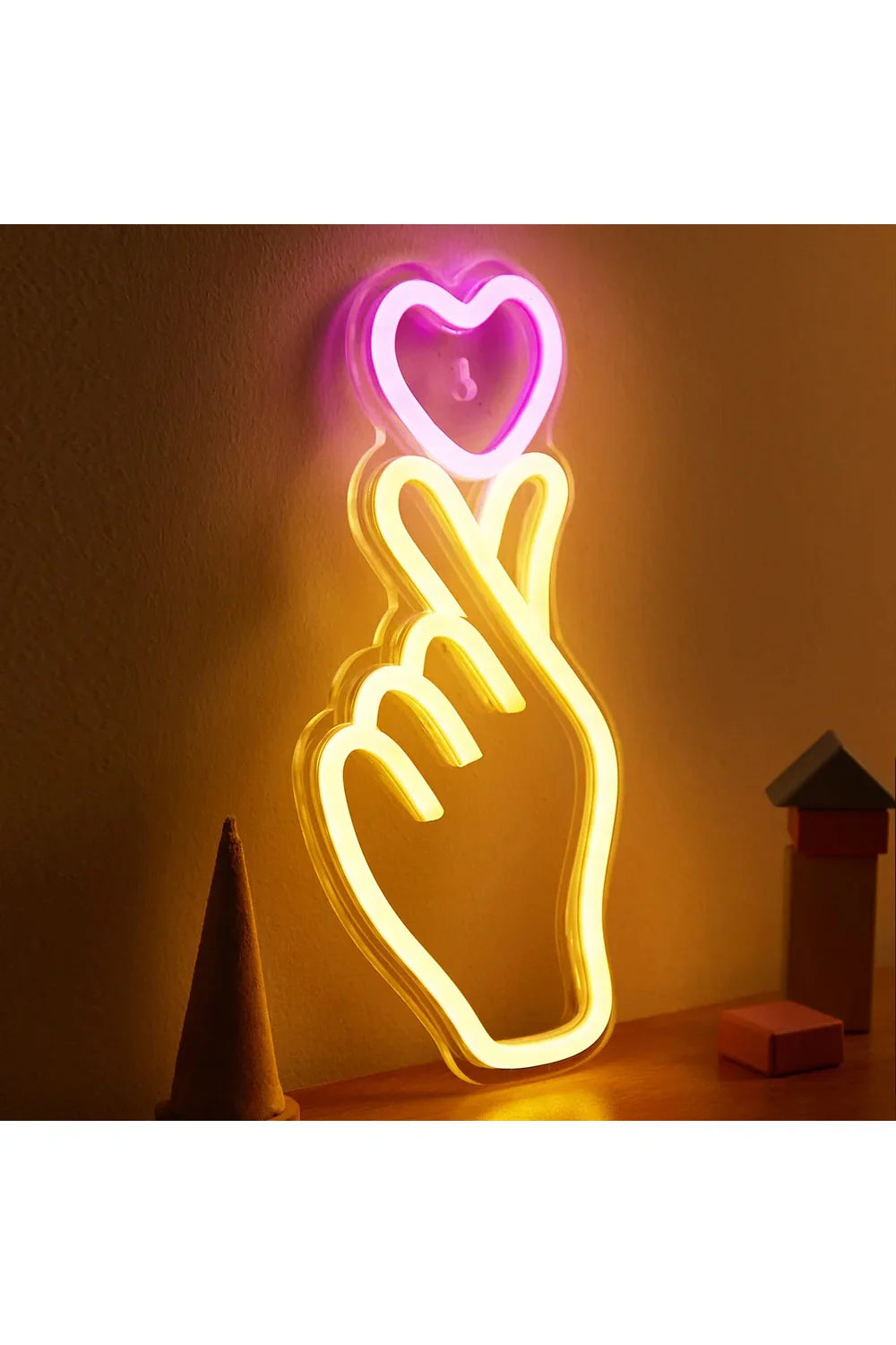 Skanto | Hånd Hjerte LED Neon