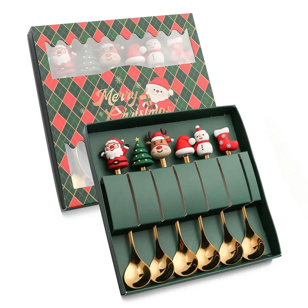 XmasSpoons – Stilig Jule Skje Sett for Festlige Bord Skanto