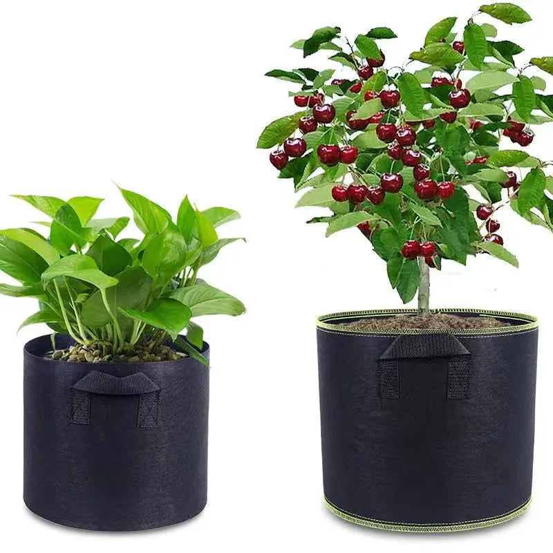Skanto | Plantingssekk laget av ikke-vevd stoff – Robust hagebeholder med håndtak for planter