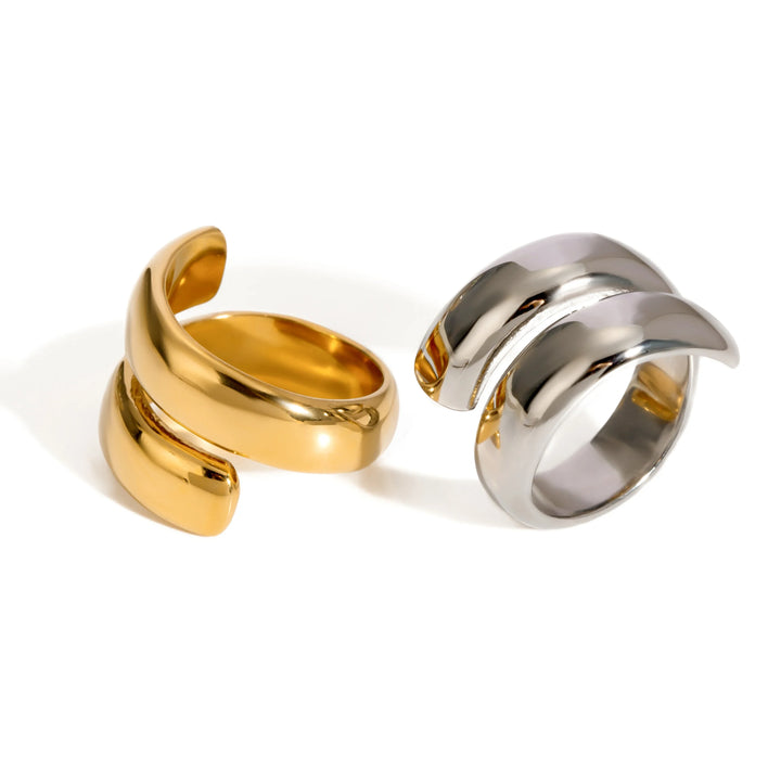 Skanto | 18k Moderne Innviket Bred Ring