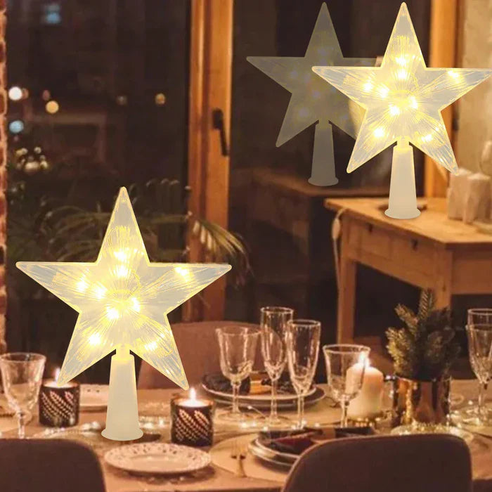 Skanto | GleamPoint - Glitrende stjerne for toppen av juletreet
