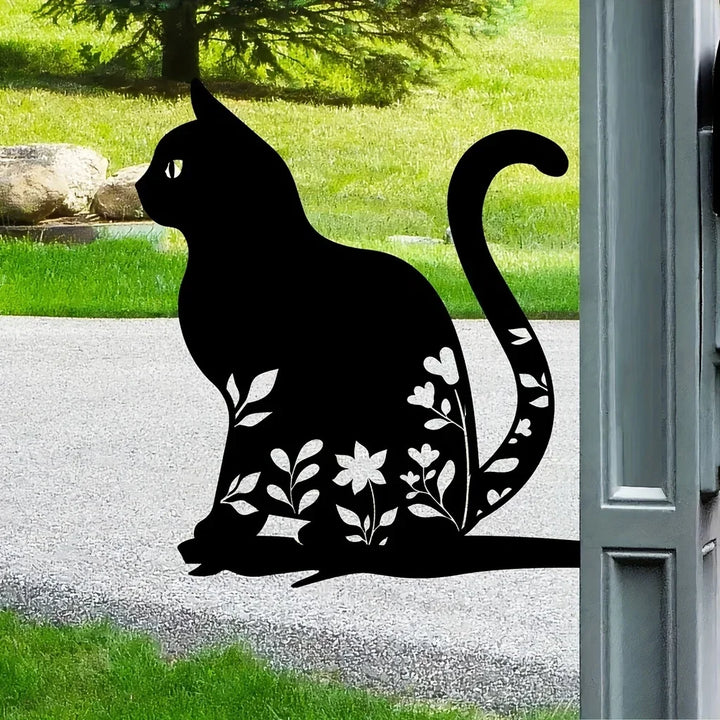 Skanto | Metall katte silhuett for hage og terrasse dekorasjon