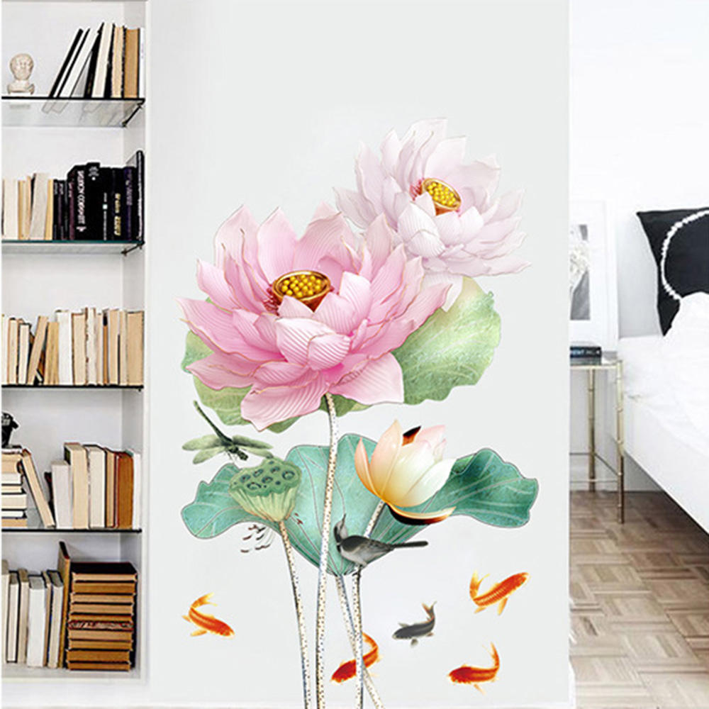 Skanto | Modern Blossom Lotus Selvklebende Veggklistremerke