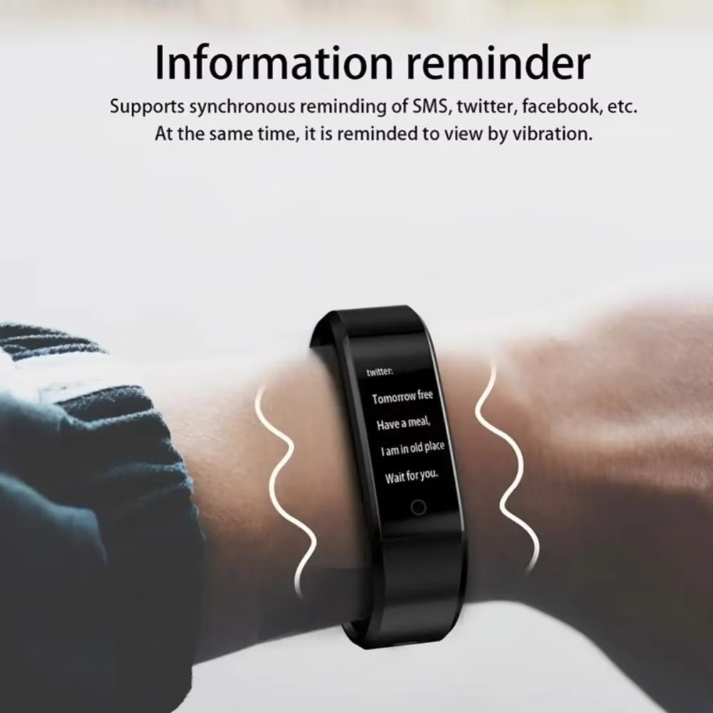 Skanto | Vanntett fitness smartklokke med hjertefrekvens- og blodtrykksmåling for menn og kvinner