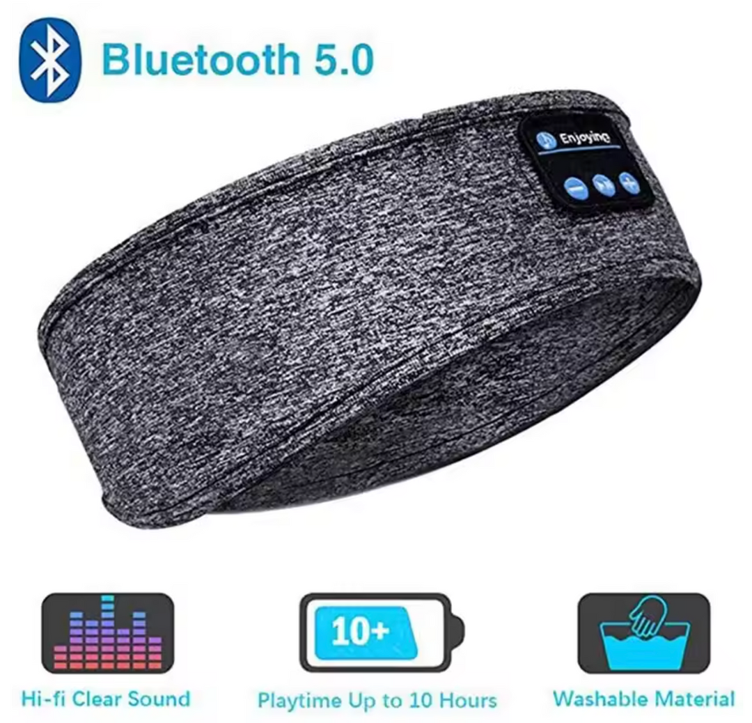 Skanto | Bluetooth Søvn Hodetelefoner Myk Stoff Hodebånd