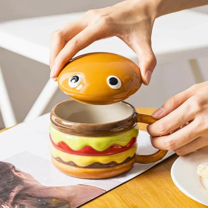 Skanto | Krus med Hamburger Motiv Stilfullt og Praktisk Kjøkkenverktøy