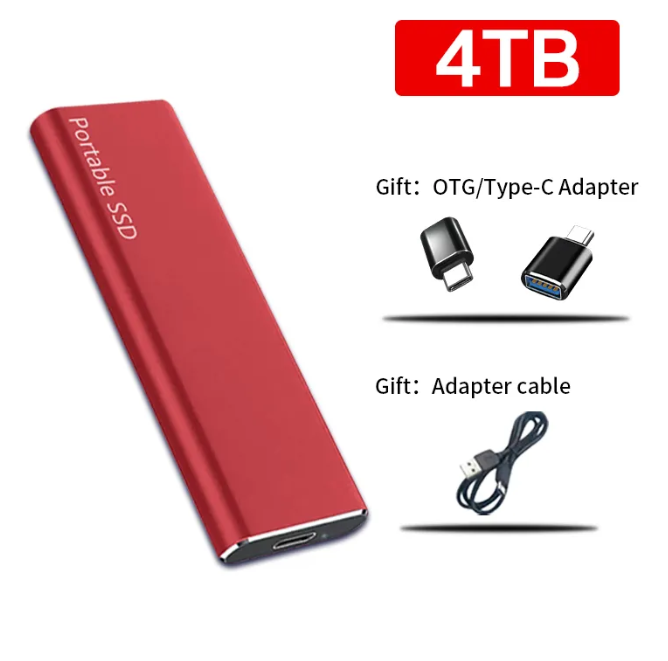 Skanto | 4TB USB-C Bærbar Ekstern Harddisk for PC & Mac