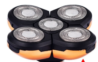 Norvo | Ekstra hoder for vanntett elektrisk herrebarberhøvel med 5 hoder