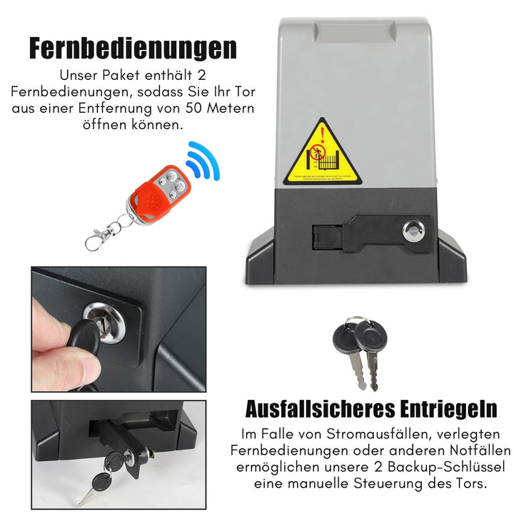 Skyvedørsdrift garasjeportåpner 370W/550W/750W | Skanto