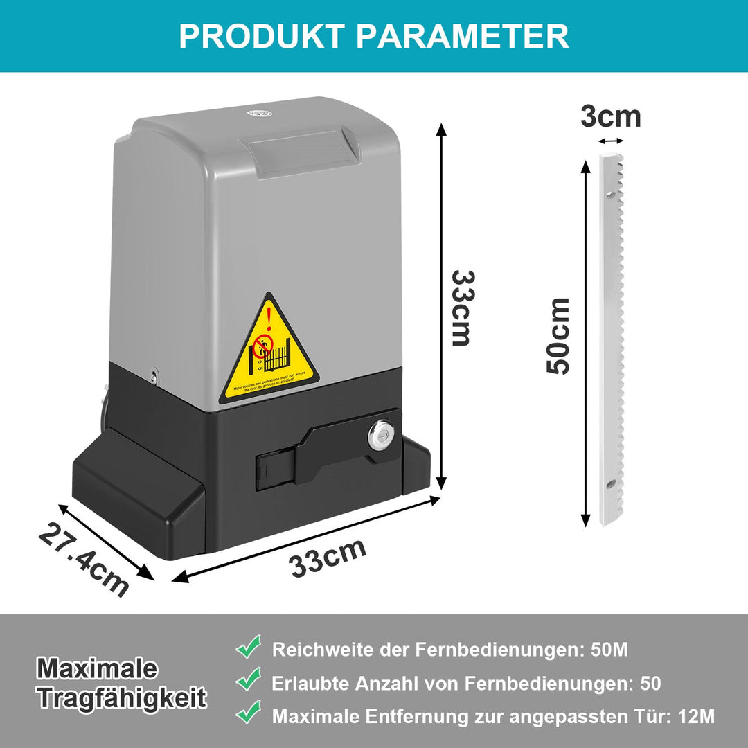 Skyvedørsdrift garasjeportåpner 370W/550W/750W | Skanto