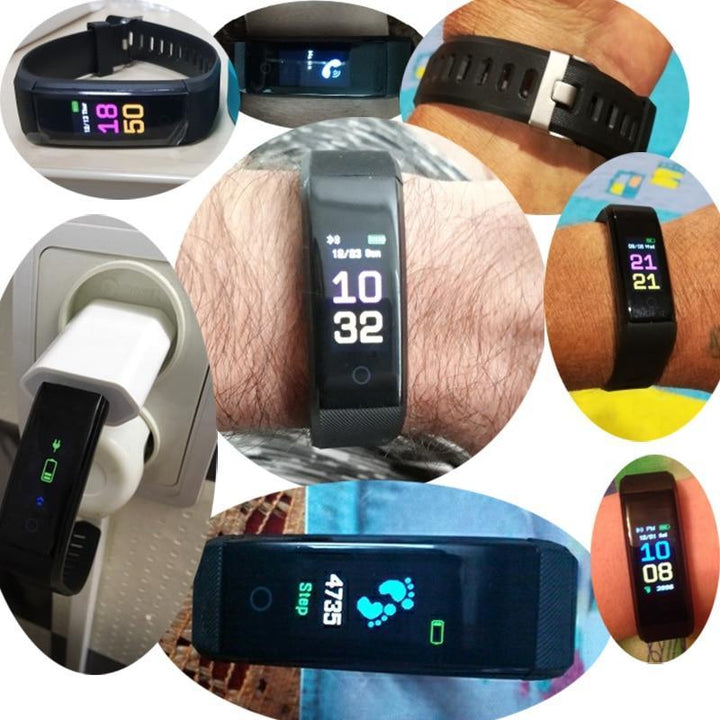 Skanto | Ny Smartklokke Menn Kvinner Hjertefrekvensmonitor Blodtrykk Fitness Tracker Smartklokke Sportsklokke PK FITBITS