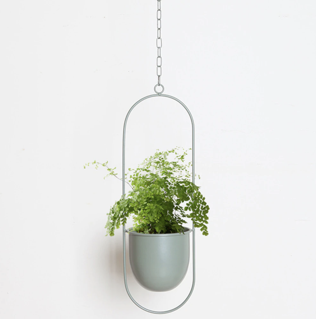 Wandhengender Pflanzenhalter aus Metall – FloraFrame