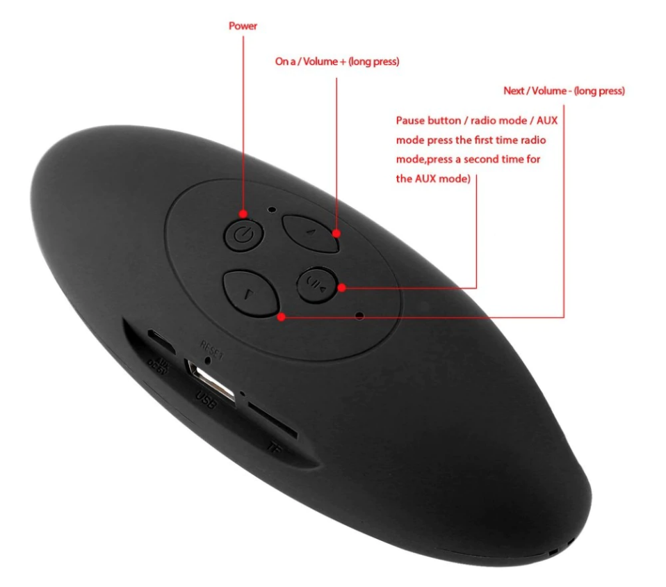 Skanto | Mini-Bluetooth Trådløst Super Bass Akustisk Lydsystem