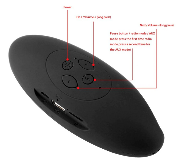 Skanto | Mini-Bluetooth Trådløst Super Bass Akustisk Lydsystem