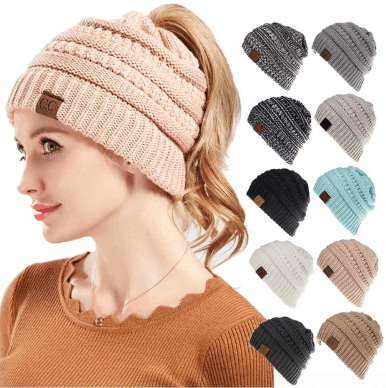 Skanto | Hestehale Beanie Hatt for Damer