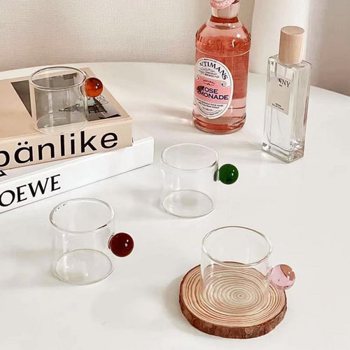 Globe Håndtak Glass Espresso Kopp | Skanto