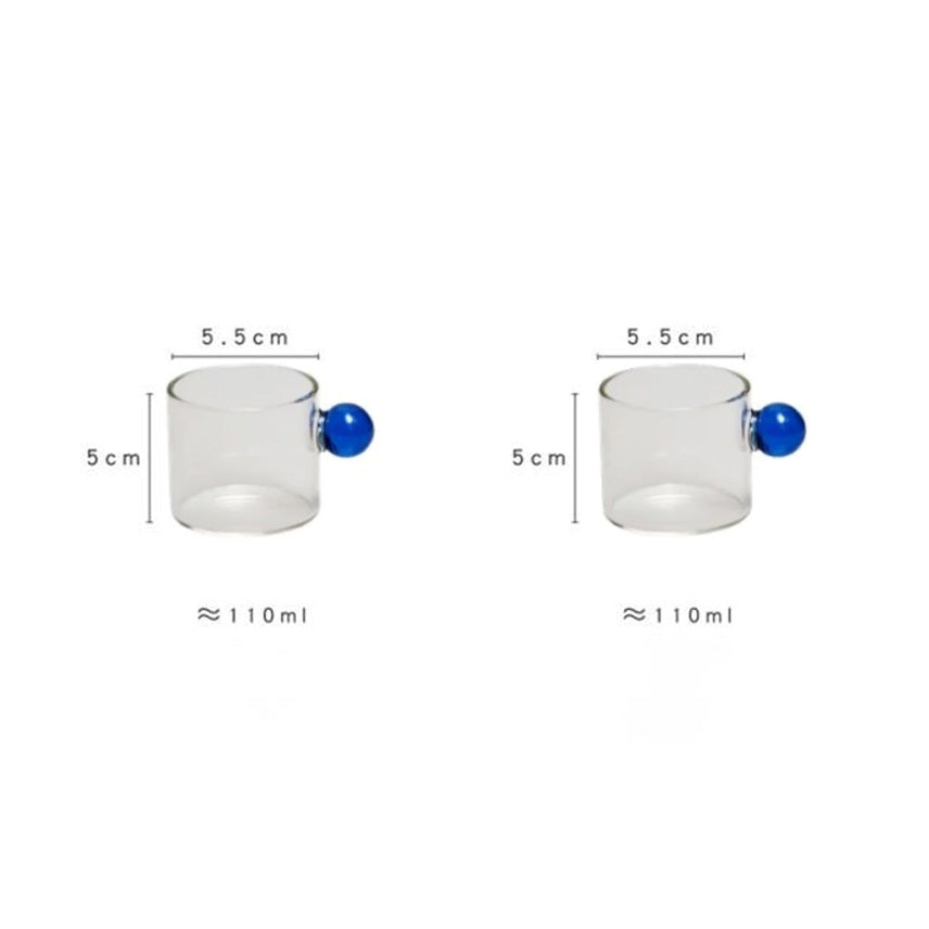 Globe Håndtak Glass Espresso Kopp | Skanto