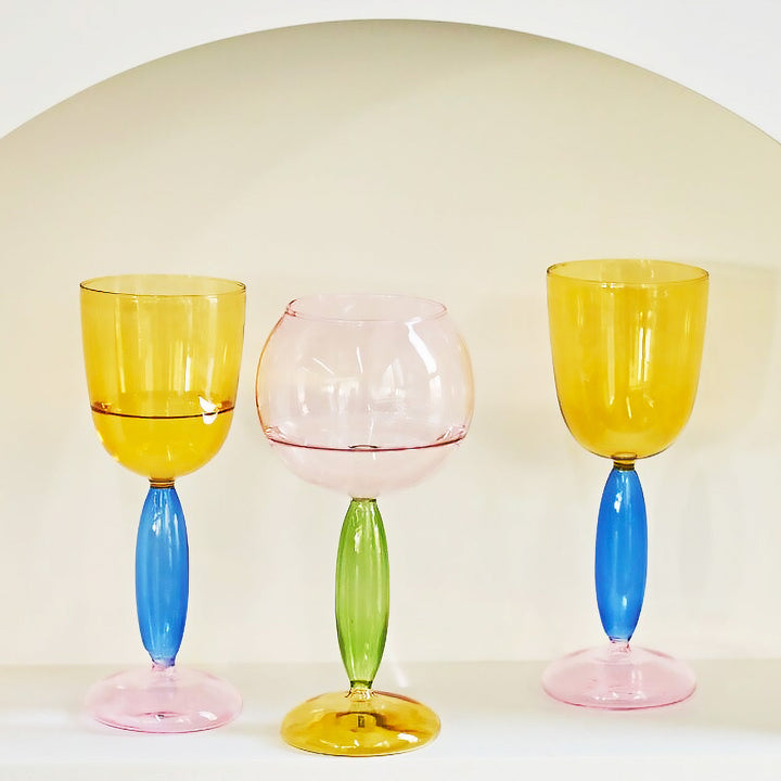 Skanto | Borosilicate 3-Farge Glass - Vin Glass