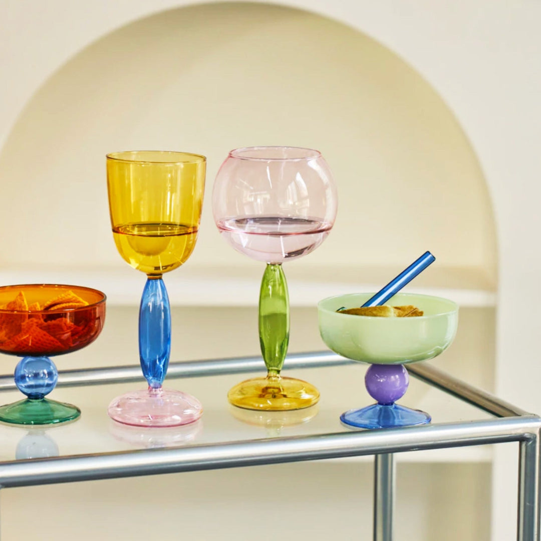 Skanto | Borosilicate 3-Farge Glass - Vin Glass