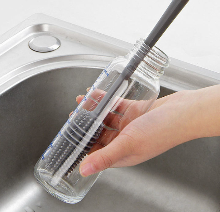 BrushMaster – Silikon oppvaskbørste for flasker og glass Skanto