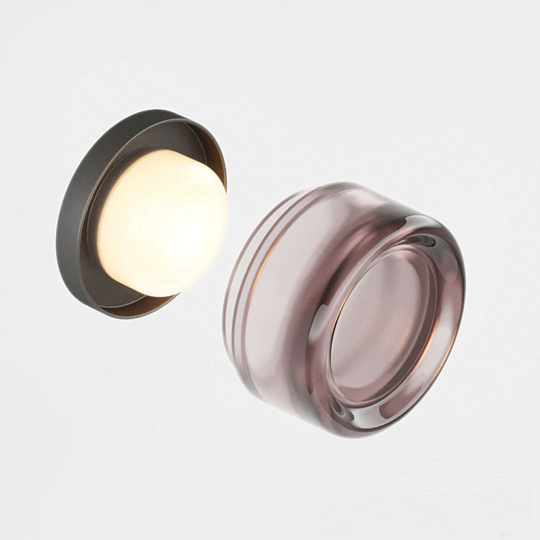 Skanto | LumièreLux - Stilig Dimple Vegglampe laget av Metall og glass