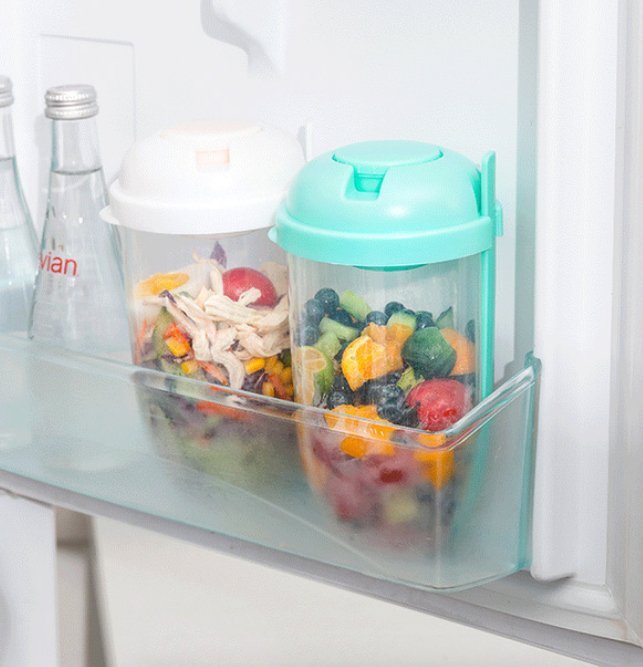 Skanto | Salatbeholder - Takeaway-salat - Praktisk og stilfull - Ideell for travle mennesker