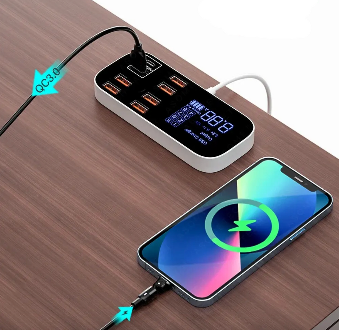 Skanto | Eindhoven Multi USB-lader | Hurtiglader for strømadapter