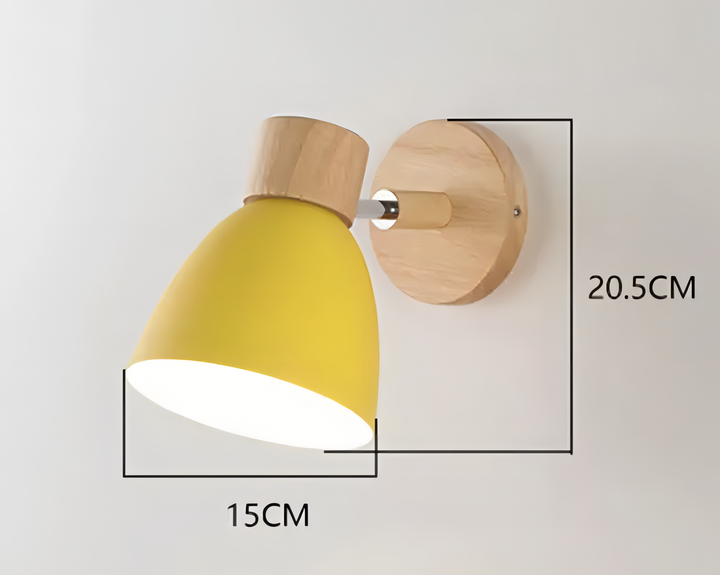 Skanto | Frendorf - Nordisk-modern hengende bryter vegglampe laget av tre