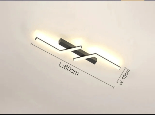 Skanto | Moderne Flush-Mounted LED Linje Taklampe – Minimalistisk & Energisparende