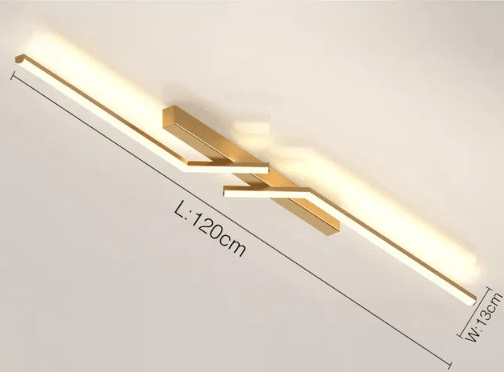 Skanto | Moderne Flush-Mounted LED Linje Taklampe – Minimalistisk & Energisparende