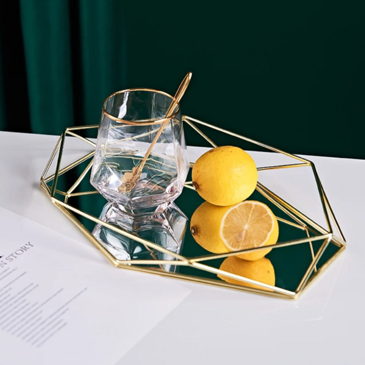 Polygon Glass Tray Skanto