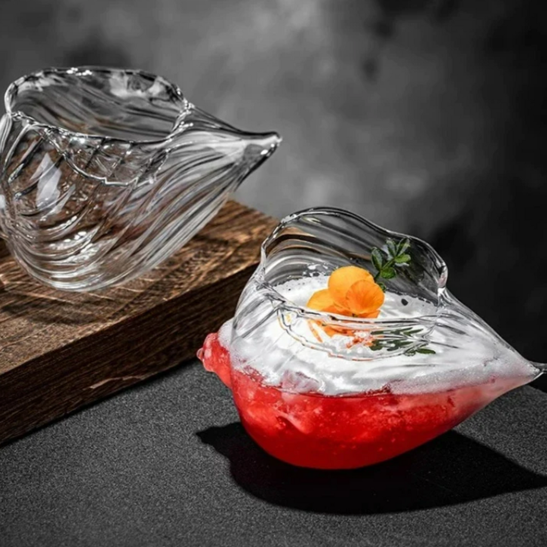Conch Shell Glass 2-delt sett Skanto