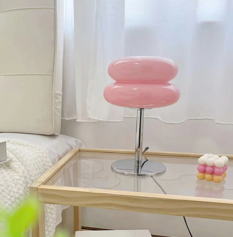 Skanto | LueurRose – Retro Bordlampe med Dimbar LED og USB