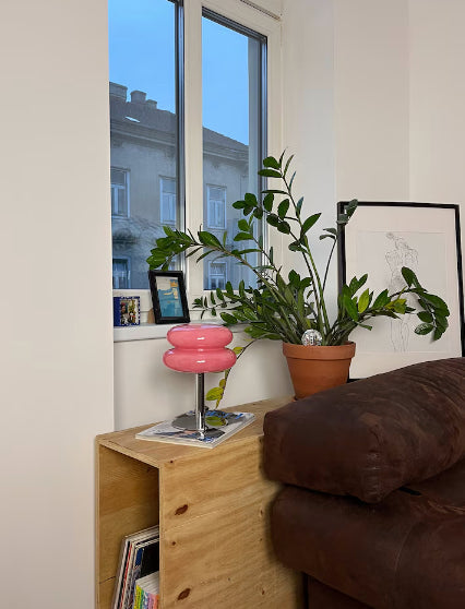 Skanto | LueurRose – Retro Bordlampe med Dimbar LED og USB