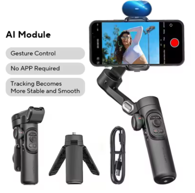 Skanto | Håndholdt smarttelefon stabilisator med 3-akset gimbal og gestkontroll