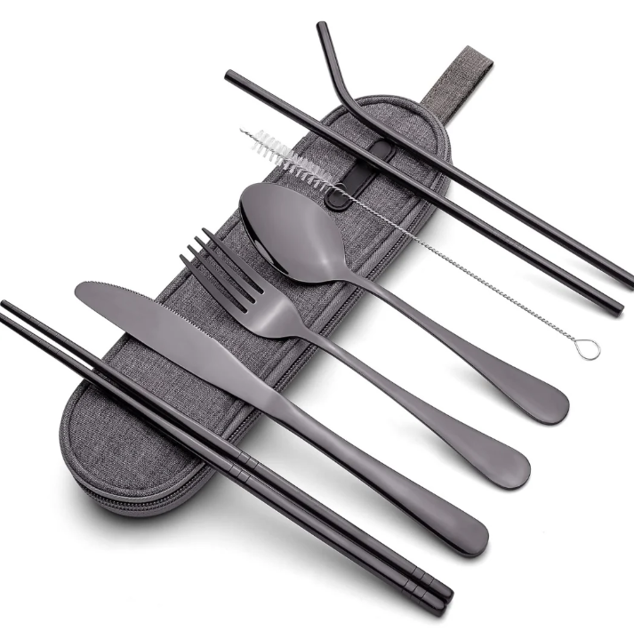 Skanto | Kompakt bestikksett i rustfritt stål for på farten