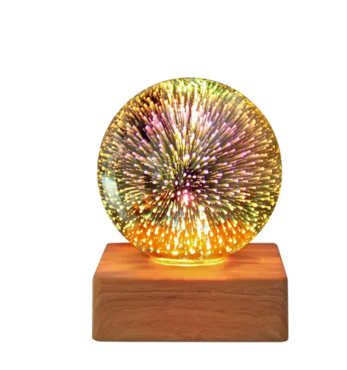 Skanto | 3D-fyrverkeri-kristall-bolle-lampe