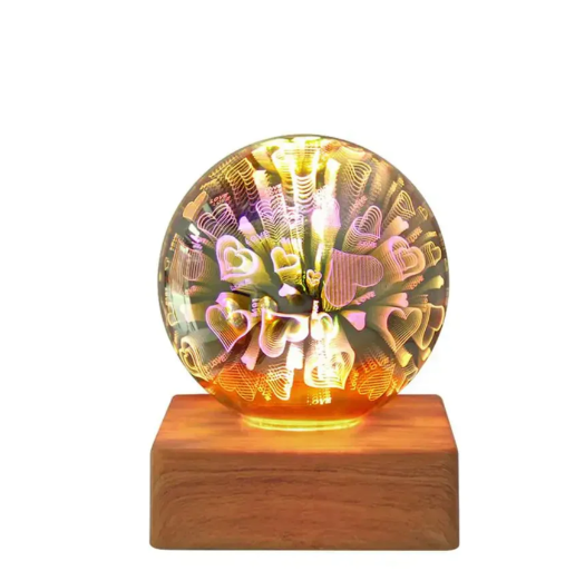 Skanto | 3D-fyrverkeri-kristall-bolle-lampe