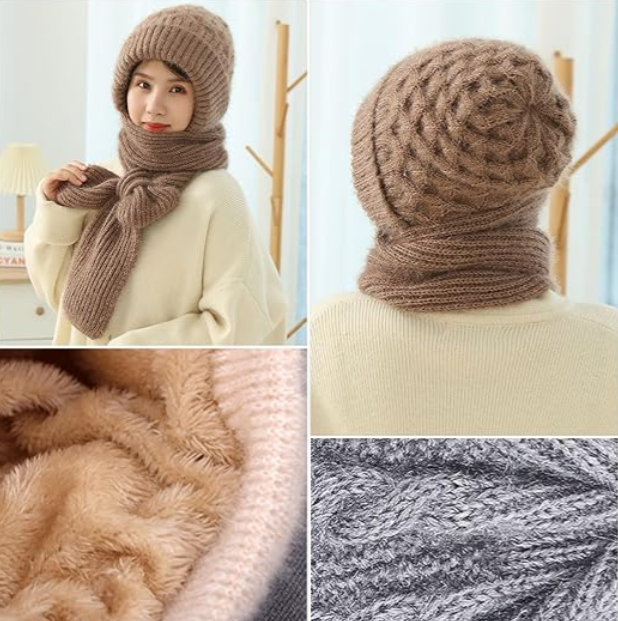 Skanto | Varme 2i1 Hatt Skjerf