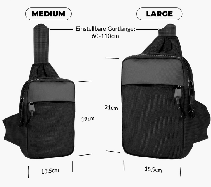 UrbanGuard Sling Bag | Kompakt, Sikker, Vanntett | Skanto