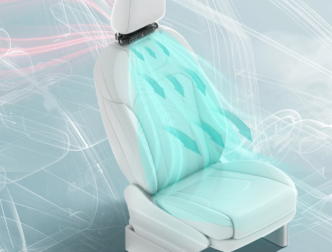 Skanto | Zara Bilhodevifte – USB Kompakt Ventilasjonsystem for Baksete med 3 Hastigheter