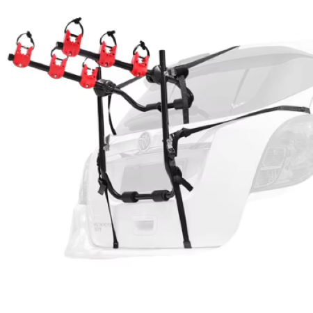 Skanto | 3-Sykkel Bagasjerommontert Sykkelstativ for Sedaner, Kombi, Minibiler og SUV-er