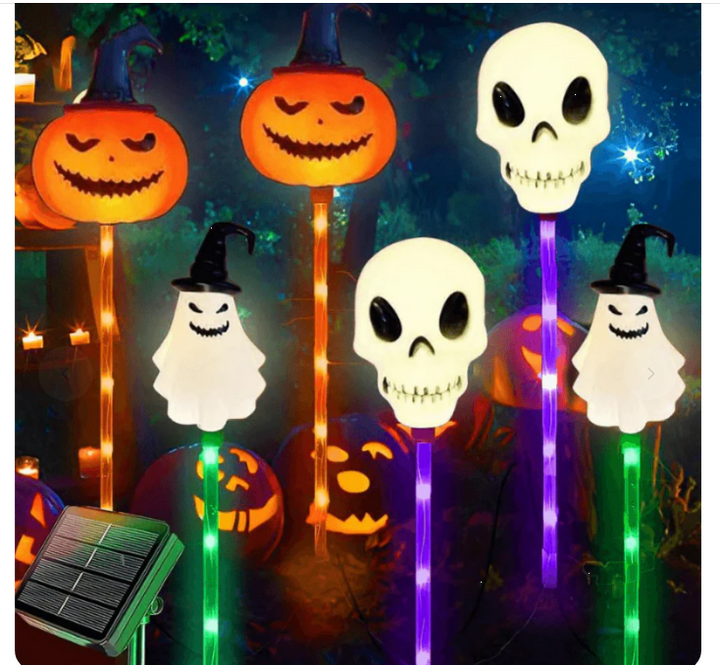 Skanto | Halloween gresskarhage solcellelampe