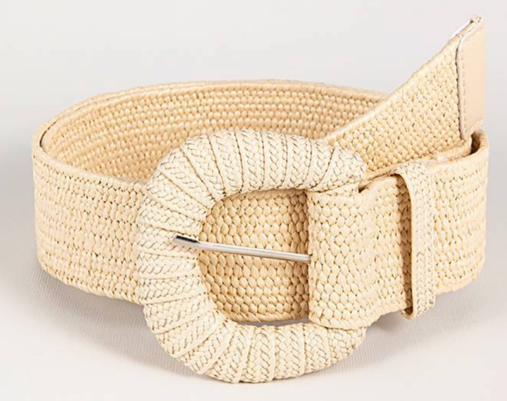 Retro-Sommergürtel für Damen mit Flechtmuster – Verstellbares Taillenaccessoire