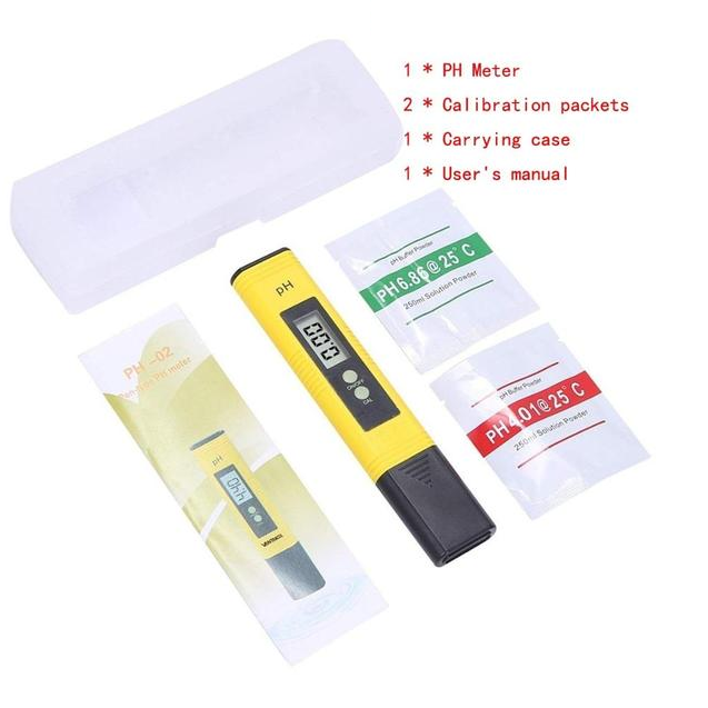 Skanto | Digital LCD pH Meter Nøyaktighet 0.01 Akvarier Basseng pH Tester for Vann Vin Urin Automatisk Kalibrering