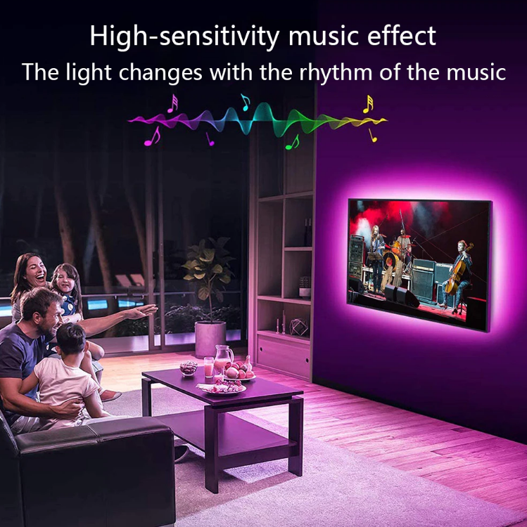 Skanto | LED lysstriper for soverom RGB 5050 Bluetooth kontroll føtter støtter lysdekor