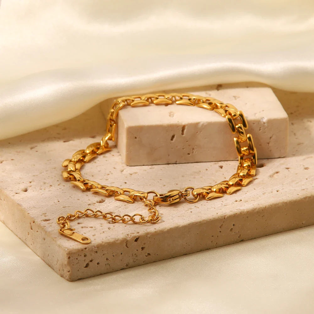Skanto | 18k Tynn Urmaker Inspirert Armbånd