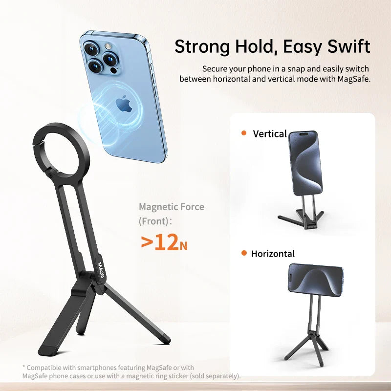 Skanto | Dobbelsidet magnetisk stativ telefonholder