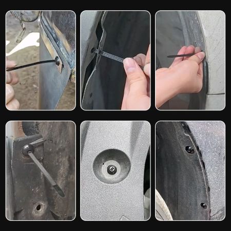 Skanto | Premium Nylon Kabelbånd 50-Pakke – Tungt-duty Selv-låsende Universelle Zip Bånd