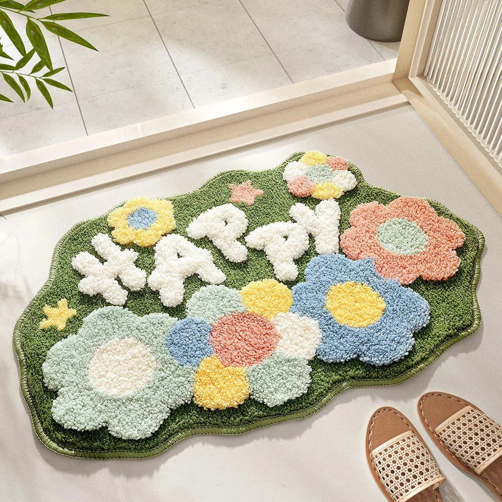 Flower Tuftet Badmatte | Skanto